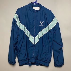 COPY - Air Force Military PT Jacket Blue Silver